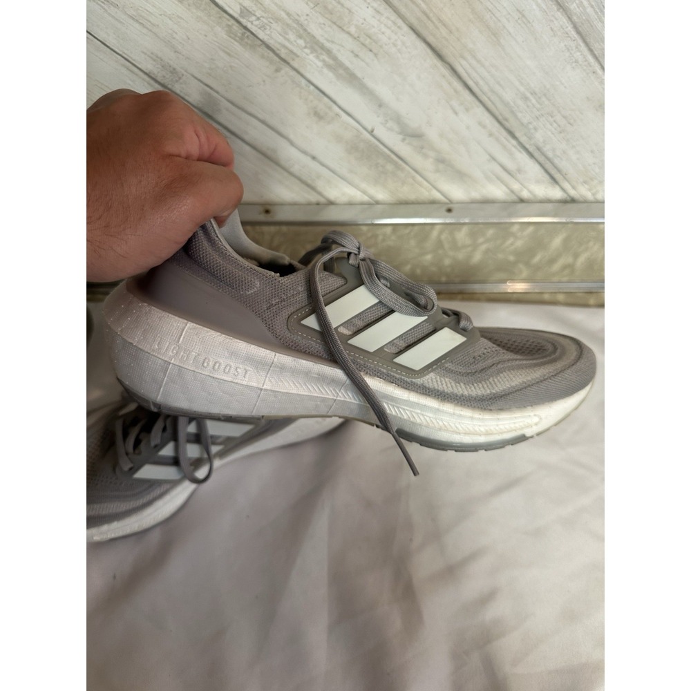 Adidas Ultraboost Light Lightweight Cushioned Gray Men's Lace Up Running Shoes 8 - Picture 7 of 12